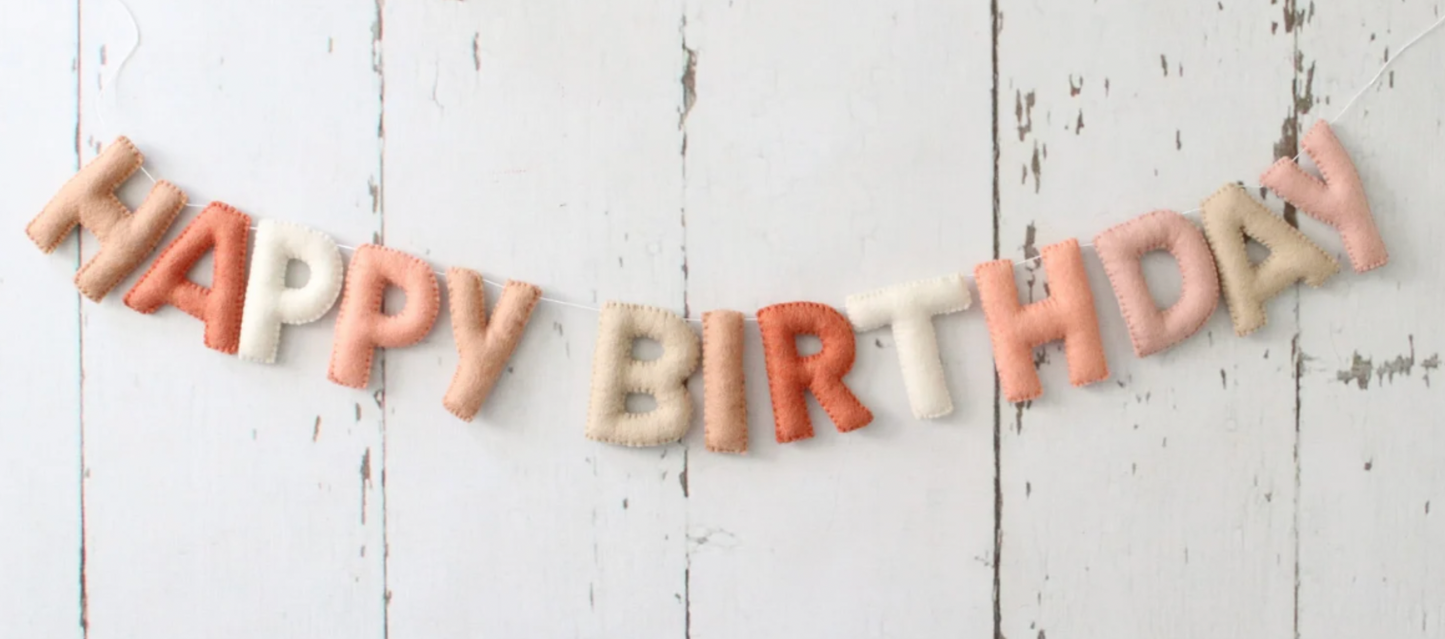 Customizable birthday banner